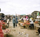 Ghana Market between Accra and Cape Coast. By hiyori13 - Wikimedia Commons.