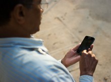 bangalore wikipedian on phone