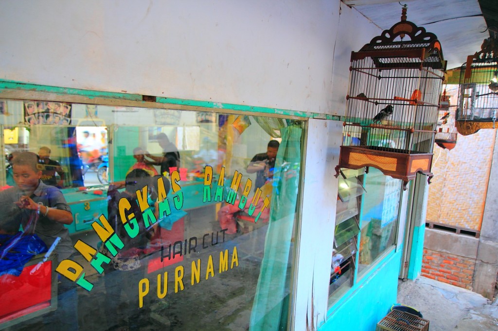 A barber shop in Flores, Indonesia. By Faine Greenwood.